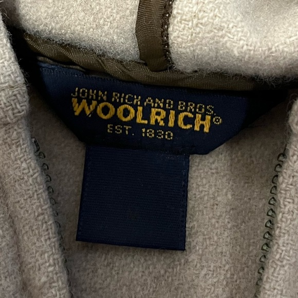 🤎WOOLRICH Sleeveless Wool Hoodie Zip Vest - Size M (estimated) - Picture 2 of 7